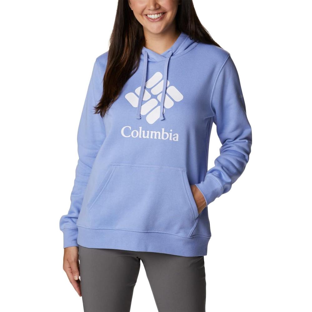 imageColumbia womens Trek Graphic Treatment HoodieSerenityStacked Gem