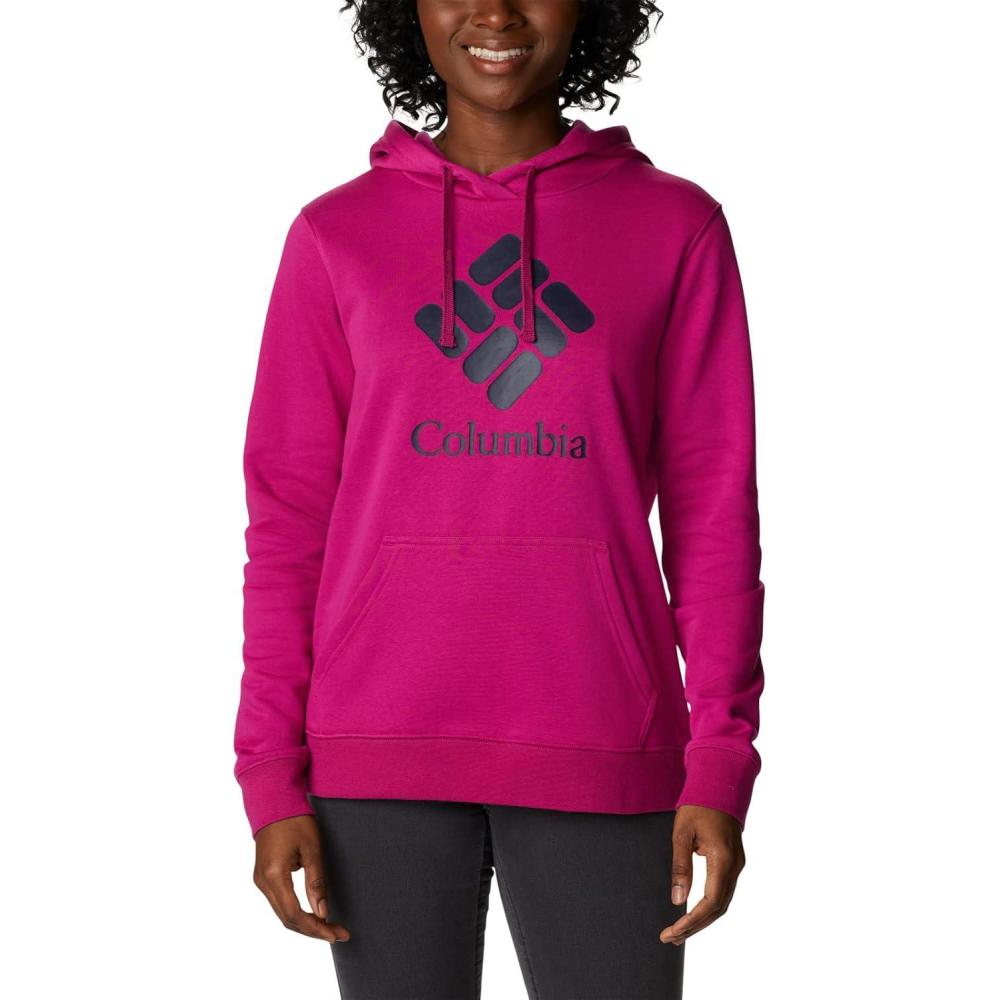 imageColumbia womens Trek Graphic Treatment HoodieWild FuchsiaStacked Gem