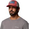 Columbia Unisex Tree Flag Mesh Snap Back(Washed Red)