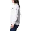 Columbia Women’s Pfg Graphic Sweatshirt Crew(White/Collegiate Navy Rookery Palms Lc)