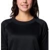 Columbia Women’s Tidal Light Cropped Fleece Crew(Black)