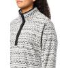 Columbia womens Benton Springs Printed Half Snap(Chalk Madras Tonal)