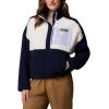 Columbia womens Benton Springs Printed Half Snap(Collegiate Navy Beached)