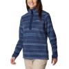 Columbia womens Benton Springs Printed Half Snap(Collegiate Navy Madras)