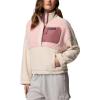 Columbia womens Benton Springs Printed Half Snap(Pink Sand Beached)