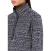 Columbia womens Benton Springs Printed Half Snap(Shark Madras Tonal)