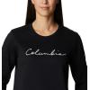 Columbia womens Columbia Trek™ Graphic CrewTrek Graphic Crew(Black/Script Logo)