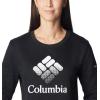 Columbia womens Columbia Trek™ Graphic CrewTrek Graphic Crew(Black/White Csc Stacked Logo)
