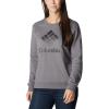 Columbia womens Columbia Trek™ Graphic CrewTrek Graphic Crew(City Grey Heather/Black Csc Stacked Logo)