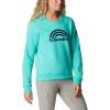 Columbia womens Columbia Trek™ Graphic CrewTrek Graphic Crew(Electric Turquoise Rainbow)