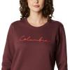 Columbia womens Columbia Trek™ Graphic CrewTrek Graphic Crew(Malbec/Script Logo)