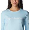 Columbia womens Columbia Trek™ Graphic CrewTrek Graphic Crew(Spring Blue/White Logo)