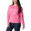 Columbia womens Columbia Trek™ Graphic CrewTrek Graphic Crew(Wild Geranium/White Logo)