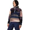 Columbia womens Helvetia Ii Printed Cropped Half Snap(Collegiate Navy Dolomites)