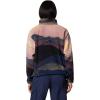 Columbia womens Helvetia Ii Printed Cropped Half Snap(Collegiate Navy Dolomites)
