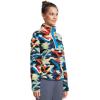 Columbia womens Helvetia Ii Printed Cropped Half Snap(Compass Blue Reflections/Compass Blue)