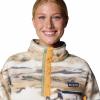 Columbia womens Helvetia Ii Printed Cropped Half Snap(Lemon Wash Roaming)