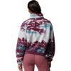 Columbia womens Helvetia Ii Printed Cropped Half Snap(Rich Wine Sisters/Rich Wine)