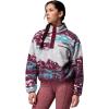 Columbia womens Helvetia Ii Printed Cropped Half Snap(Rich Wine Sisters/Rich Wine)