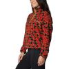 Columbia womens Helvetia Ii Printed Cropped Half Snap(Sail Red Retroscape)