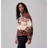 Columbia womens Helvetia Ii Printed Cropped Half Snap(Tobacco Sisters/Dark Stone)