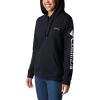 Columbia womens Trek Graphic Treatment Hoodie(Black)