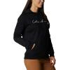 Columbia womens Trek Graphic Treatment Hoodie(Black/Script Logo)