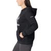 Columbia womens Trek Graphic Treatment Hoodie(Black/White Csc Stacked Logo)