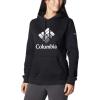 Columbia womens Trek Graphic Treatment Hoodie(Black/White Csc Stacked Logo)