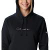 Columbia womens Trek Graphic Treatment Hoodie(Black/White Logo)