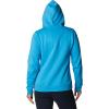 Columbia womens Trek Graphic Treatment Hoodie(Blue Chill/Columbia Stencil)