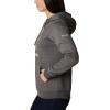 Columbia womens Trek Graphic Treatment Hoodie(Charcoal Heather/Stacked Gem)