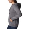 Columbia womens Trek Graphic Treatment Hoodie(City Grey Heather/Black Csc Stacked Logo)