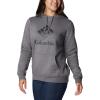 Columbia womens Trek Graphic Treatment Hoodie(City Grey Heather/Black Csc Stacked Logo)
