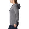 Columbia womens Trek Graphic Treatment Hoodie(City Grey Heather/White Logo)