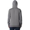 Columbia womens Trek Graphic Treatment Hoodie(City Grey Heather/White Logo)