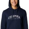 Columbia womens Trek Graphic Treatment Hoodie(Collegiate Navy/Csc Collegiate)