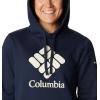 Columbia womens Trek Graphic Treatment Hoodie(Collegiate Navy/Stacked Gem)