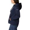 Columbia womens Trek Graphic Treatment Hoodie(Collegiate Navy/Stacked Gem)