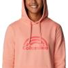 Columbia womens Trek Graphic Treatment Hoodie(Coral Reef/Rainbow)