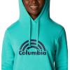 Columbia womens Trek Graphic Treatment Hoodie(Electric Turquoise/Rainbow)