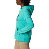 Columbia womens Trek Graphic Treatment Hoodie(Electric Turquoise/Rainbow)