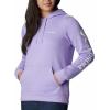 Columbia womens Trek Graphic Treatment Hoodie(Frosted Purple/White Logo)