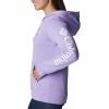 Columbia womens Trek Graphic Treatment Hoodie(Frosted Purple/White Logo)
