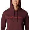 Columbia womens Trek Graphic Treatment Hoodie(Malbec/Script Logo)