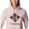 Columbia womens Trek Graphic Treatment Hoodie(Mineral Pink/Stacked Gem)