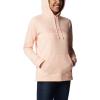 Columbia womens Trek Graphic Treatment Hoodie(Peach Blossom/Columbia Stencil)
