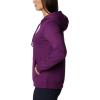 Columbia womens Trek Graphic Treatment Hoodie(Plum/Script Logo)