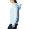 Columbia womens Trek Graphic Treatment Hoodie(Spring Blue/White Logo)