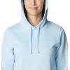 Columbia womens Trek Graphic Treatment Hoodie(Spring Blue/White Logo)